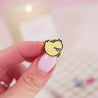 Spring Ducks & Daffodils: Mini Spring Duckling Kawaii Enamel Pin - Katnipp Studios