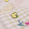 Spring Ducks & Daffodils: Mini Spring Duckling Kawaii Enamel Pin - Katnipp Studios