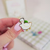 Spring Ducks & Daffodils: Mother Duck Enamel Pin - Katnipp Studios