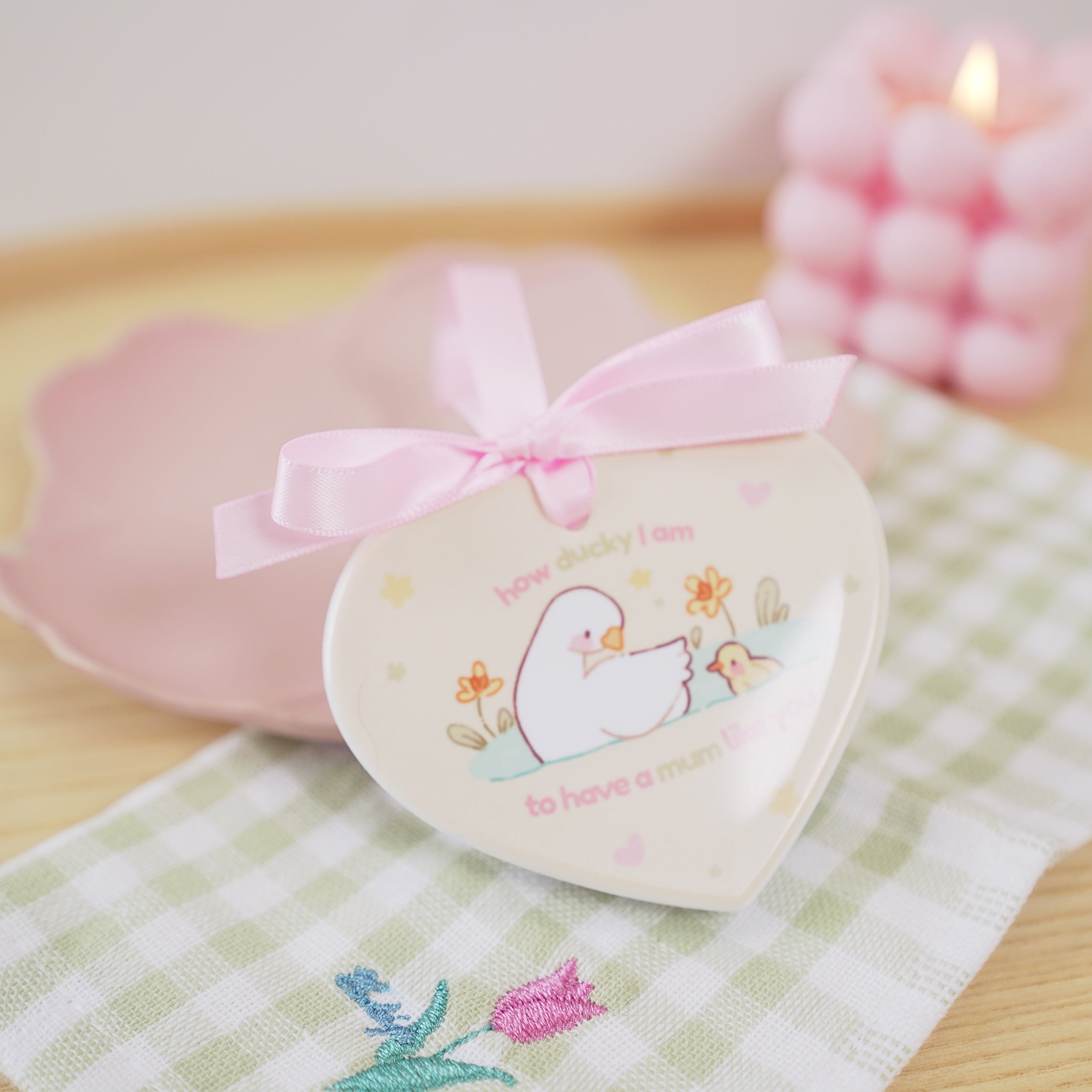 Spring Ducks & Daffodils: Mother's Day Ornament - Adorable Handmade Homeware Gift for Mum - Katnipp Studios