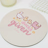 Spring Ducks and Daffodils: Satsuma, Mother Duck & Katnipp Ducklings Mouse Pad - 'No Ducks Given' - Katnipp Studios