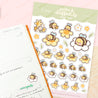 Spring Ducks & Daffodils - Spring Flower A6 Sticker Sheet - DAF003 - Katnipp Studios