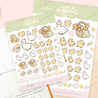 Spring Ducks and Daffodils: Tuffy and Mother Duck A6 Sticker Sheet - DAF002 - Katnipp Studios