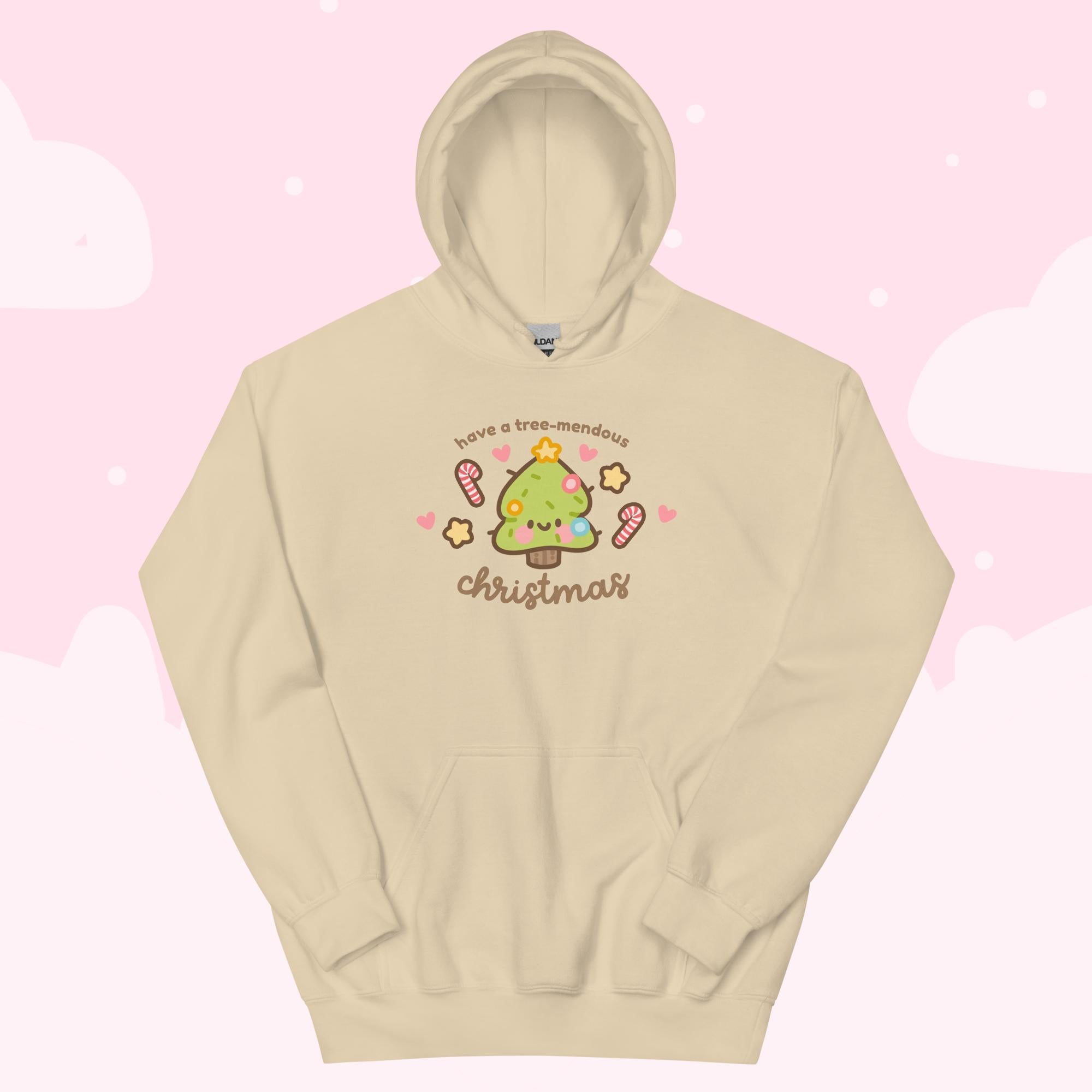 Sprinkle Spruce Christmas Hoodie | Kawaii Christmas Apparel | Festive Winter Clothing - Katnipp Studios