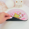 Sprinkle Spruce Mouse Pad | Kawaii Christmas Tree Desk Decor | Festive Pastel Pink Workspace Accessory - Katnipp Studios