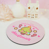 Sprinkle Spruce Mouse Pad | Kawaii Christmas Tree Desk Decor | Festive Pastel Pink Workspace Accessory - Katnipp Studios