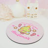 Sprinkle Spruce Mouse Pad | Kawaii Christmas Tree Desk Decor | Festive Pastel Pink Workspace Accessory - Katnipp Studios