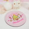 Sprinkle Spruce Mouse Pad | Kawaii Christmas Tree Desk Decor | Festive Pastel Pink Workspace Accessory - Katnipp Studios