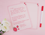 Strawberry Digital Letter Set | Printable Cute Digital Stationery | Adorable Letter Writing Sheets Katnipp character product