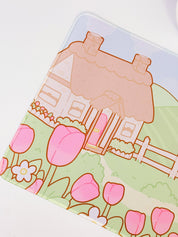 Sugapuff Sheep Gaming Desk Mat | Kawaii Pastel Desk Decor | Katnipp Spring Katnipp character product