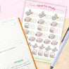 Time To Study Sticker Sheet - MISC 005 - Katnipp Studios