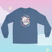 Too Cute to Give a Fluff Long Sleeve T-Shirt | Bonbun & Bumblebutt Pastel Bunny Shirt | Kawaii Spring Layering Tee Katnipp character product