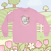 Too Cute to Give a Fluff Long Sleeve T-Shirt | Bonbun & Bumblebutt Pastel Bunny Shirt | Kawaii Spring Layering Tee Katnipp character product