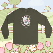 Too Cute to Give a Fluff Long Sleeve T-Shirt | Bonbun & Bumblebutt Pastel Bunny Shirt | Kawaii Spring Layering Tee Katnipp character product