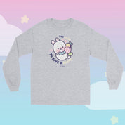 Too Cute to Give a Fluff Long Sleeve T-Shirt | Bonbun & Bumblebutt Pastel Bunny Shirt | Kawaii Spring Layering Tee Katnipp character product
