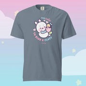 Too Cute to Give a Fluff Premium Heavyweight T-Shirt | Bonbun & Bumblebutt Pastel Tee | Kawaii Spring Bunny & Bee Shirt Katnipp character product