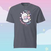 Too Cute to Give a Fluff Premium Heavyweight T-Shirt | Bonbun & Bumblebutt Pastel Tee | Kawaii Spring Bunny & Bee Shirt Katnipp character product