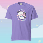 Too Cute to Give a Fluff Premium Heavyweight T-Shirt | Bonbun & Bumblebutt Pastel Tee | Kawaii Spring Bunny & Bee Shirt Katnipp character product