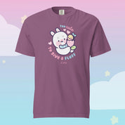 Too Cute to Give a Fluff Premium Heavyweight T-Shirt | Bonbun & Bumblebutt Pastel Tee | Kawaii Spring Bunny & Bee Shirt Katnipp character product