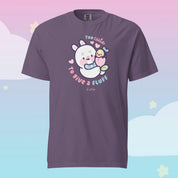 Too Cute to Give a Fluff Premium Heavyweight T-Shirt | Bonbun & Bumblebutt Pastel Tee | Kawaii Spring Bunny & Bee Shirt Katnipp character product