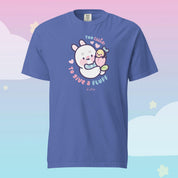 Too Cute to Give a Fluff Premium Heavyweight T-Shirt | Bonbun & Bumblebutt Pastel Tee | Kawaii Spring Bunny & Bee Shirt Katnipp character product