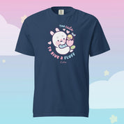 Too Cute to Give a Fluff Premium Heavyweight T-Shirt | Bonbun & Bumblebutt Pastel Tee | Kawaii Spring Bunny & Bee Shirt Katnipp character product