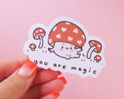 Twixx & Shroomie Sticker Set | 3 Kawaii Autumn Vinyl Stickers Katnipp character product