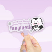 Vampire Marshie Kawaii Vinyl Sticker | Fangtastic Quote Katnipp character product