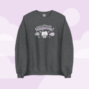 Vampire Marshie & Vampies Vault Friends Sweatshirt | Don't Be Ordinary Be Fangtastic Quote | Spooky Cute Gothic Halloween Apparel Katnipp character product