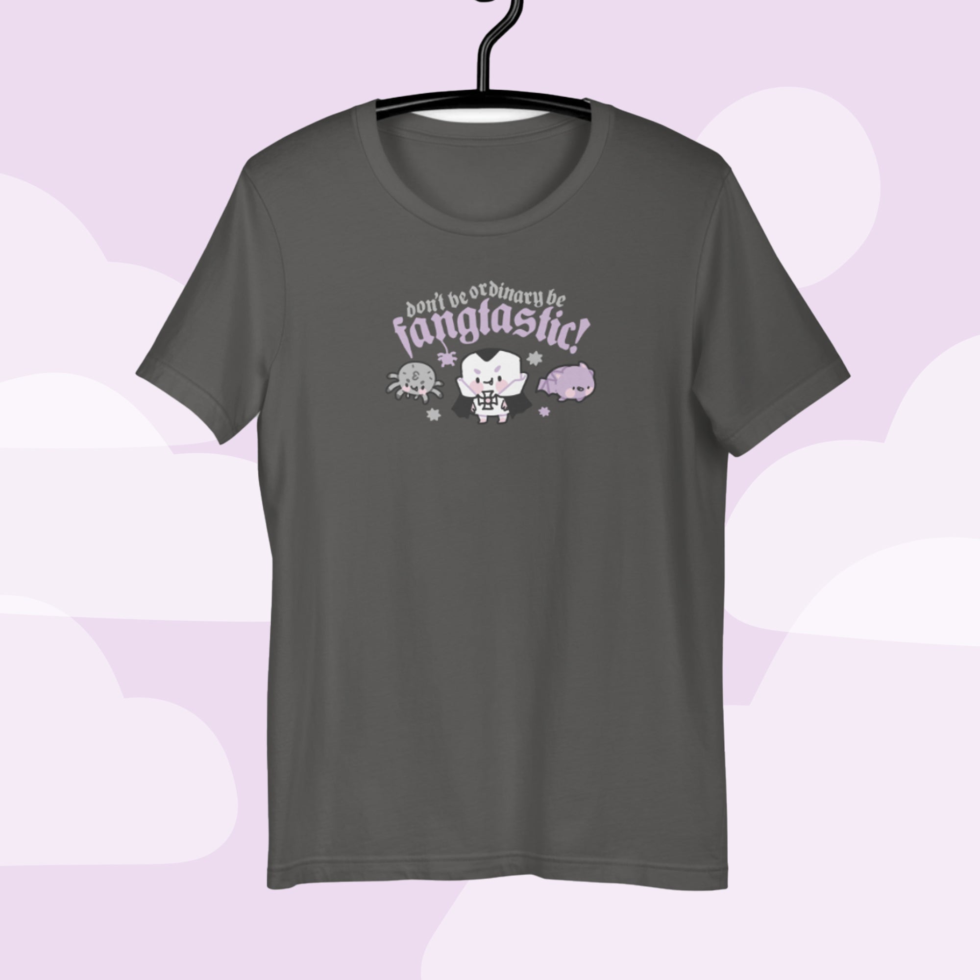 Vampire Marshie & Vampies Vault Friends T-Shirt | Don't Be Ordinary Be Fangtastic Quote | Spooky Cute Gothic Halloween Tee Katnipp character product