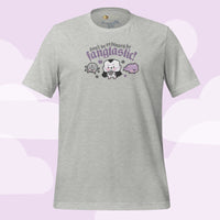 Vampire Marshie &amp; Vampies Vault Friends T-Shirt | Don't Be Ordinary Be Fangtastic Quote | Spooky Cute Gothic Halloween Tee - Athletic Heather / XS