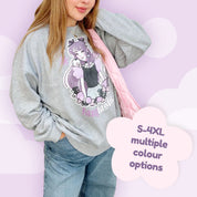 Violet the Vampire Jumper | Fangtastic Gothic Halloween Sweatshirt | Spooky Cute Bat & Vampire Apparel Katnipp character product