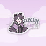 Violet the Vampire Kawaii Gothic Vinyl Sticker | Creepy Chic Katnipp character product