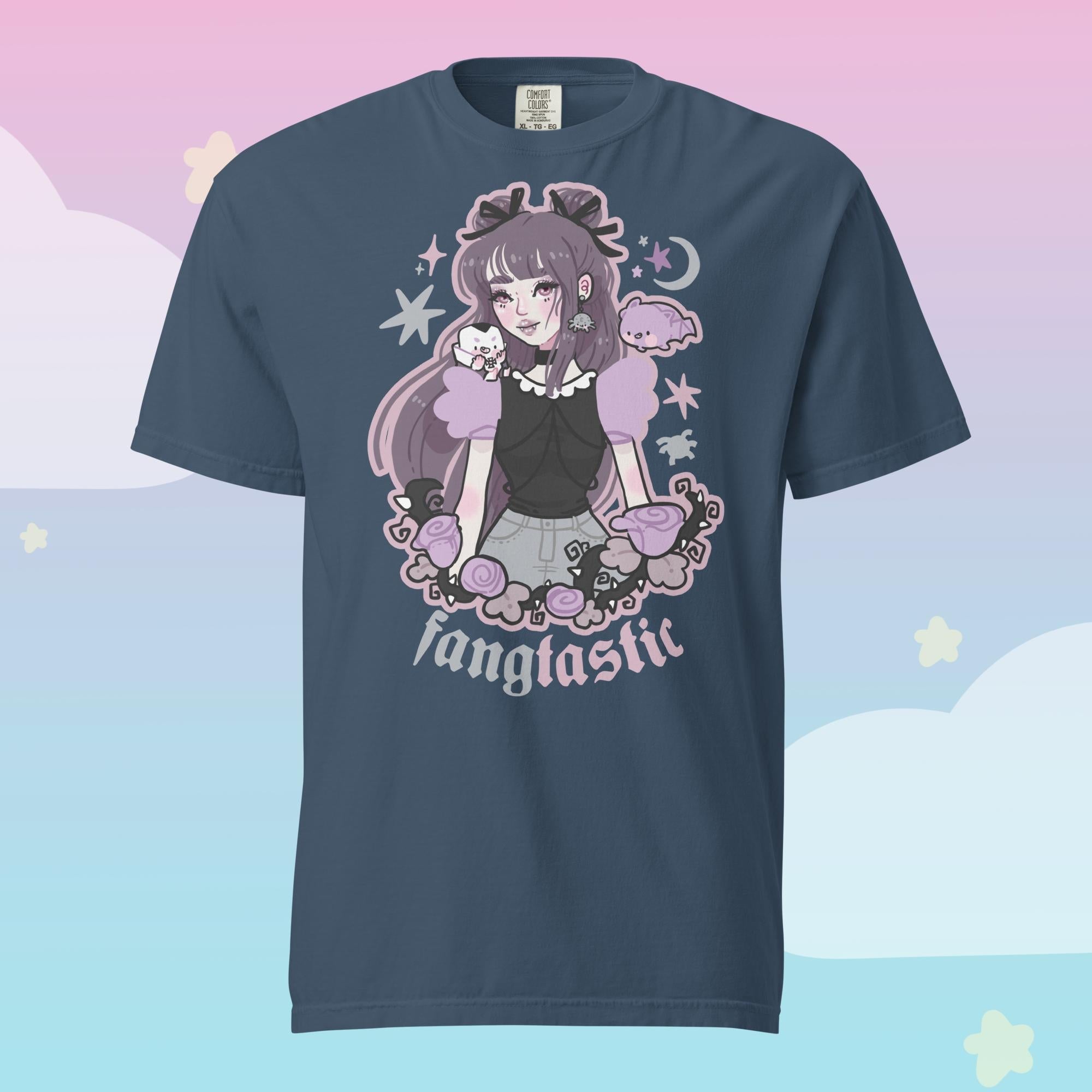 Violet the Vampire Spooky Kawaii Halloween T-Shirt | Cute Gothic Character Tee Katnipp character product