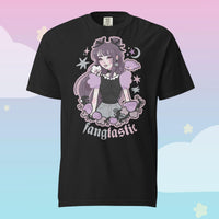 Violet the Vampire Spooky Kawaii Halloween T-Shirt | Cute Gothic Character Tee - Black / S