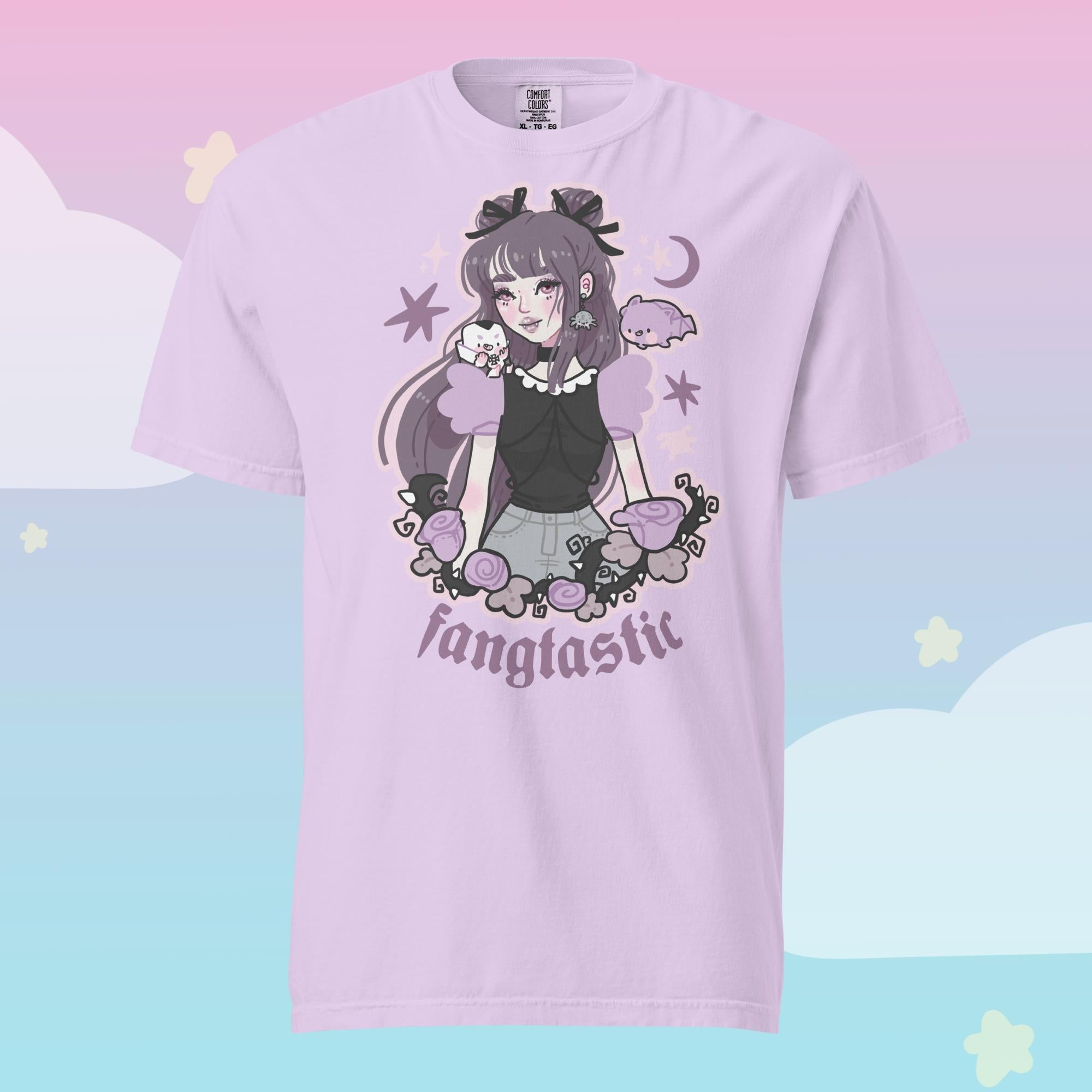 Violet the Vampire Spooky Kawaii Halloween T-Shirt | Cute Gothic Character Tee Katnipp character product