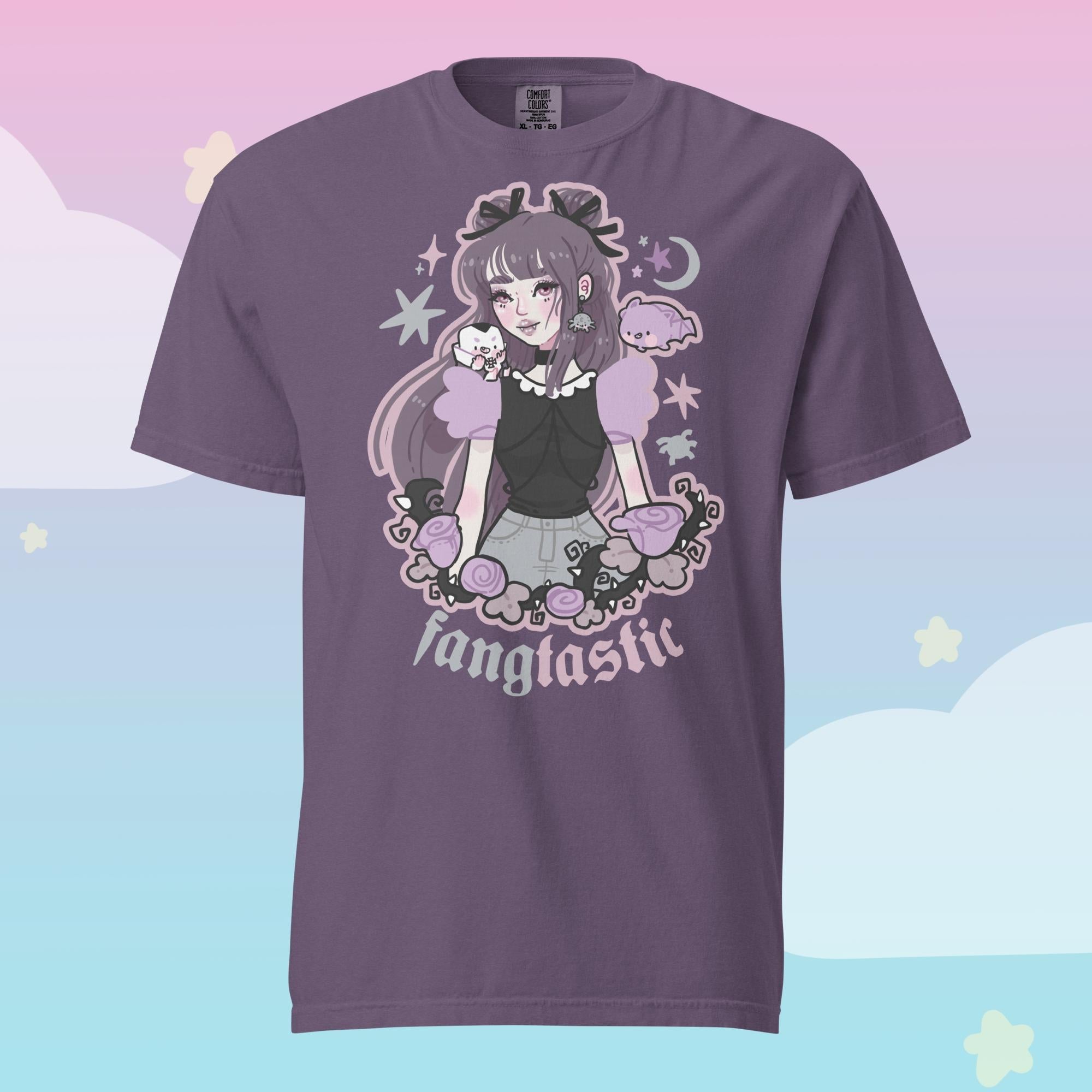 Violet the Vampire Spooky Kawaii Halloween T-Shirt | Cute Gothic Character Tee Katnipp character product