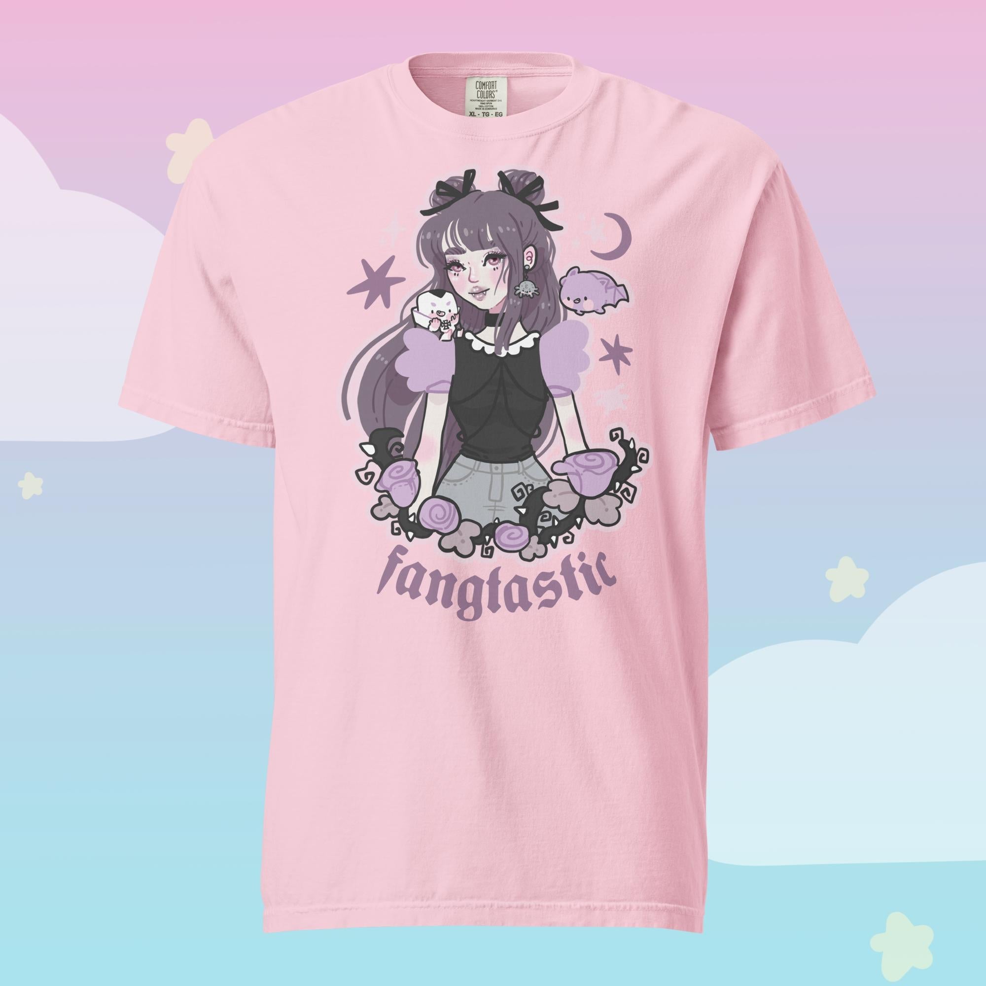 Violet the Vampire Spooky Kawaii Halloween T-Shirt | Cute Gothic Character Tee Katnipp character product