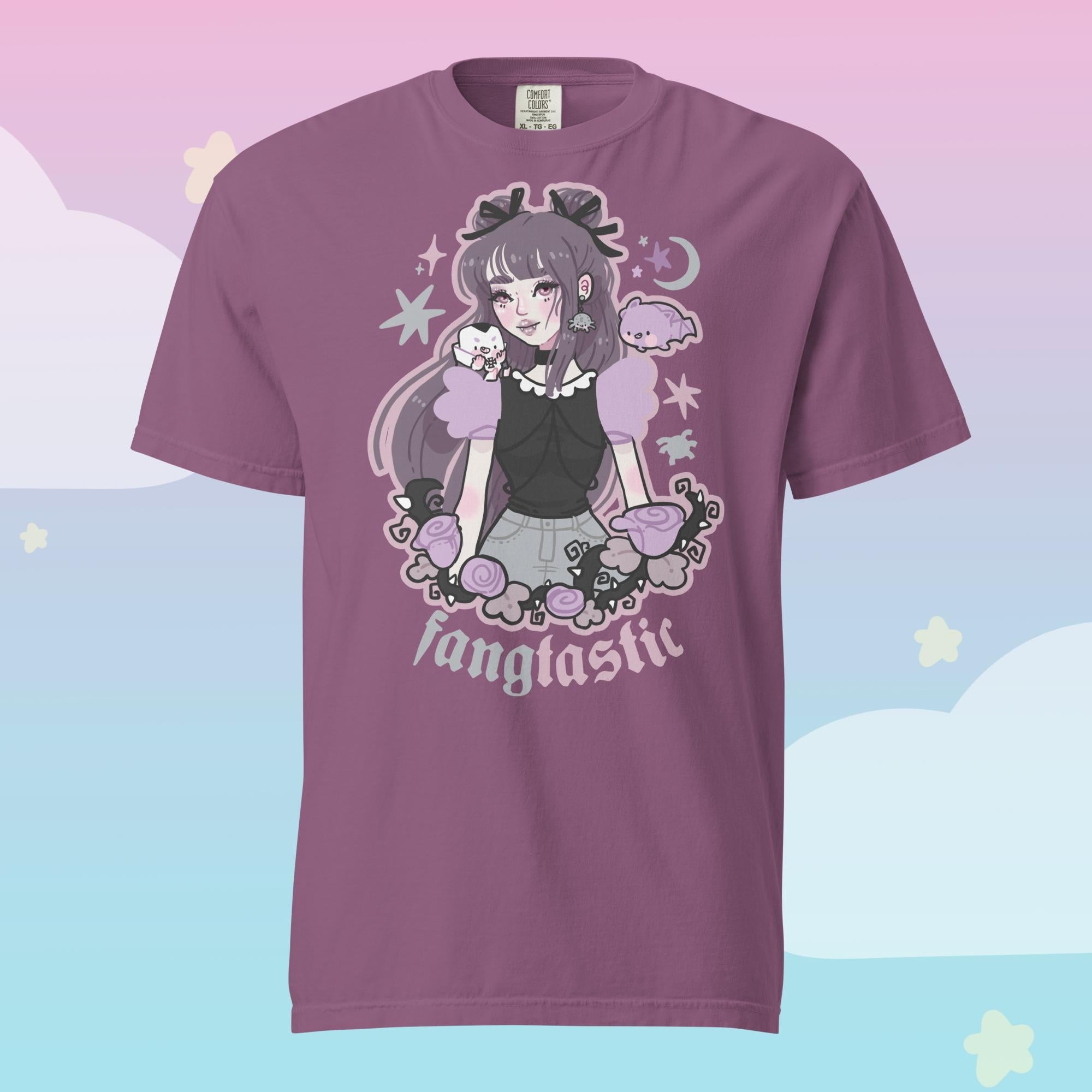 Violet the Vampire Spooky Kawaii Halloween T-Shirt | Cute Gothic Character Tee Katnipp character product