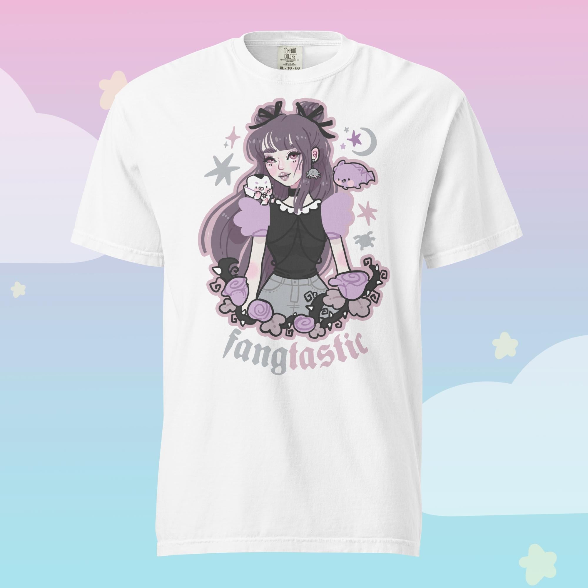 Violet the Vampire Spooky Kawaii Halloween T-Shirt | Cute Gothic Character Tee Katnipp character product