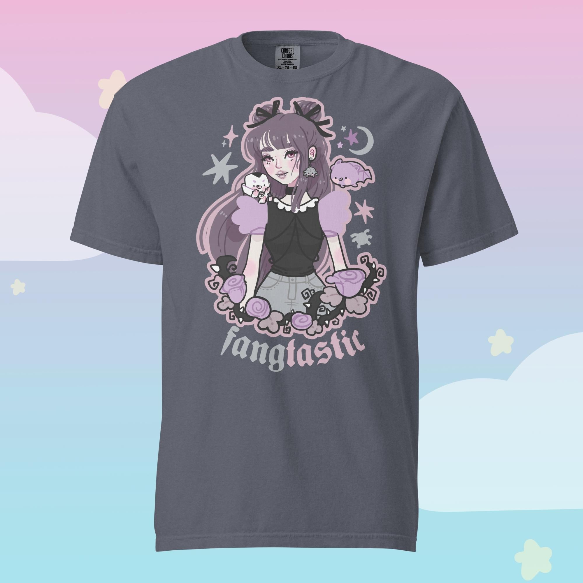 Violet the Vampire Spooky Kawaii Halloween T-Shirt | Cute Gothic Character Tee Katnipp character product