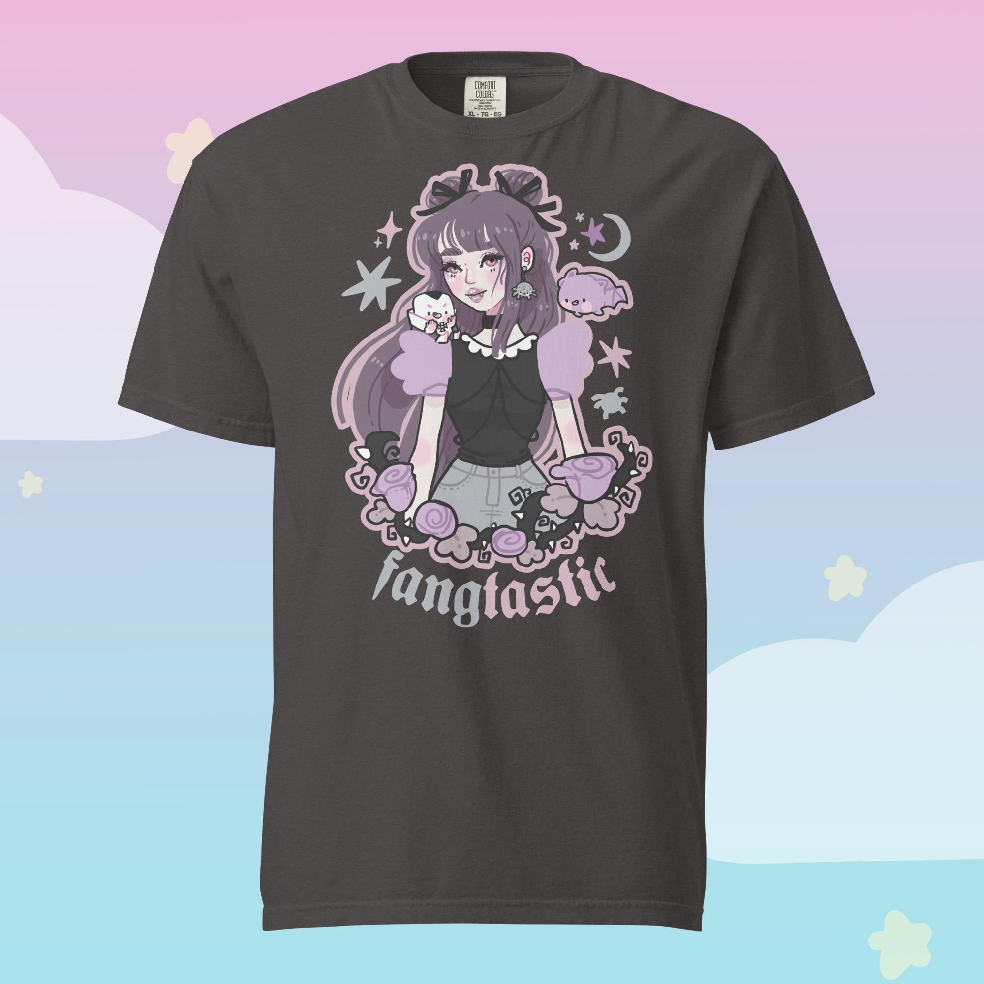 Violet the Vampire Spooky Kawaii Halloween T-Shirt | Cute Gothic Character Tee Katnipp character product