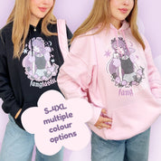 Violet the Vampire Sweatshirt | Fangtastic Gothic Halloween Hoodie | Spooky Cute Kawaii Apparel Katnipp character product