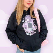 Violet the Vampire Sweatshirt | Fangtastic Gothic Halloween Hoodie | Spooky Cute Kawaii Apparel Katnipp character product