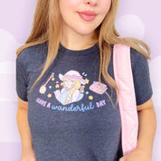 Wanderful Day Kawaii Halloween T-Shirt | Pastel Witch Graphic Tee | Cute Spooky Season Apparel Katnipp character product