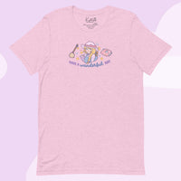 Wanderful Day Kawaii Halloween T-Shirt | Pastel Witch Graphic Tee | Cute Spooky Season Apparel - Heather Prism Lilac / XS