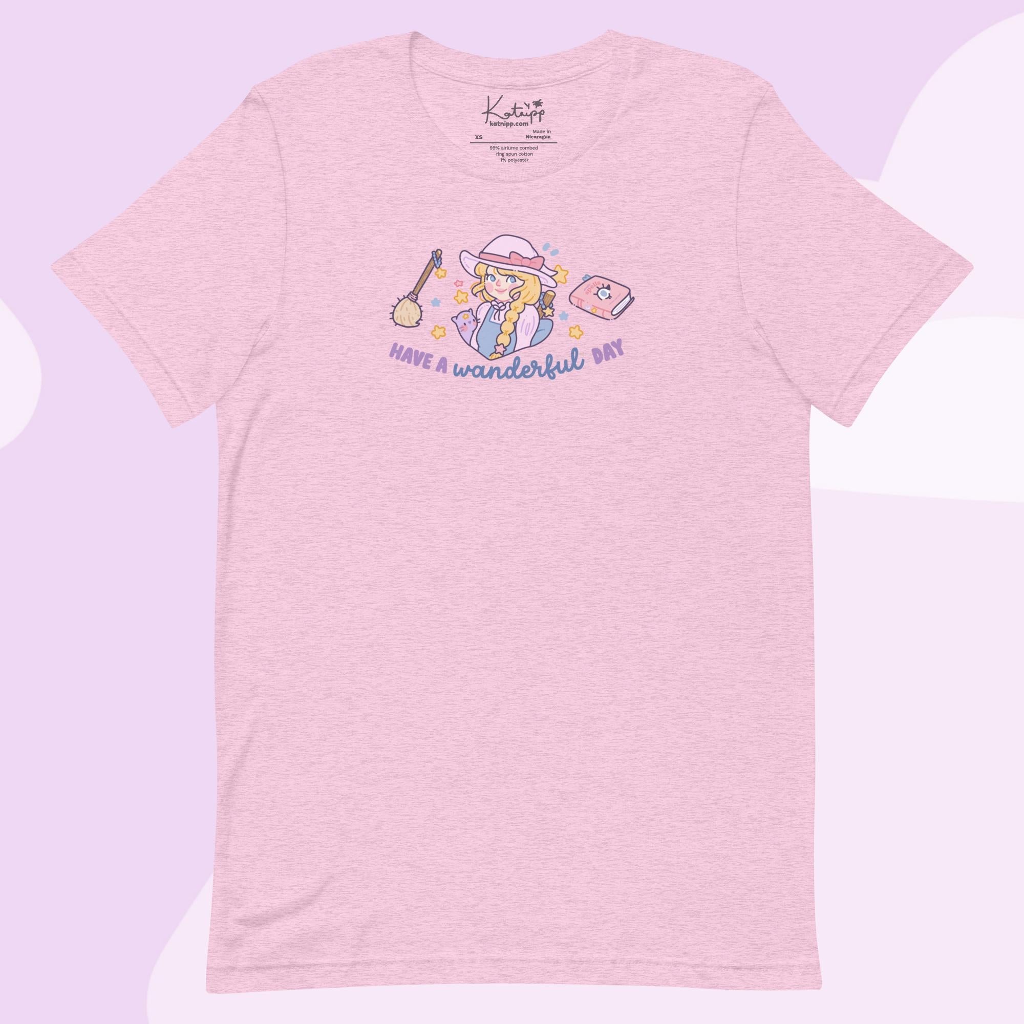 Wanderful Day Kawaii Halloween T-Shirt | Pastel Witch Graphic Tee | Cute Spooky Season Apparel Katnipp character product