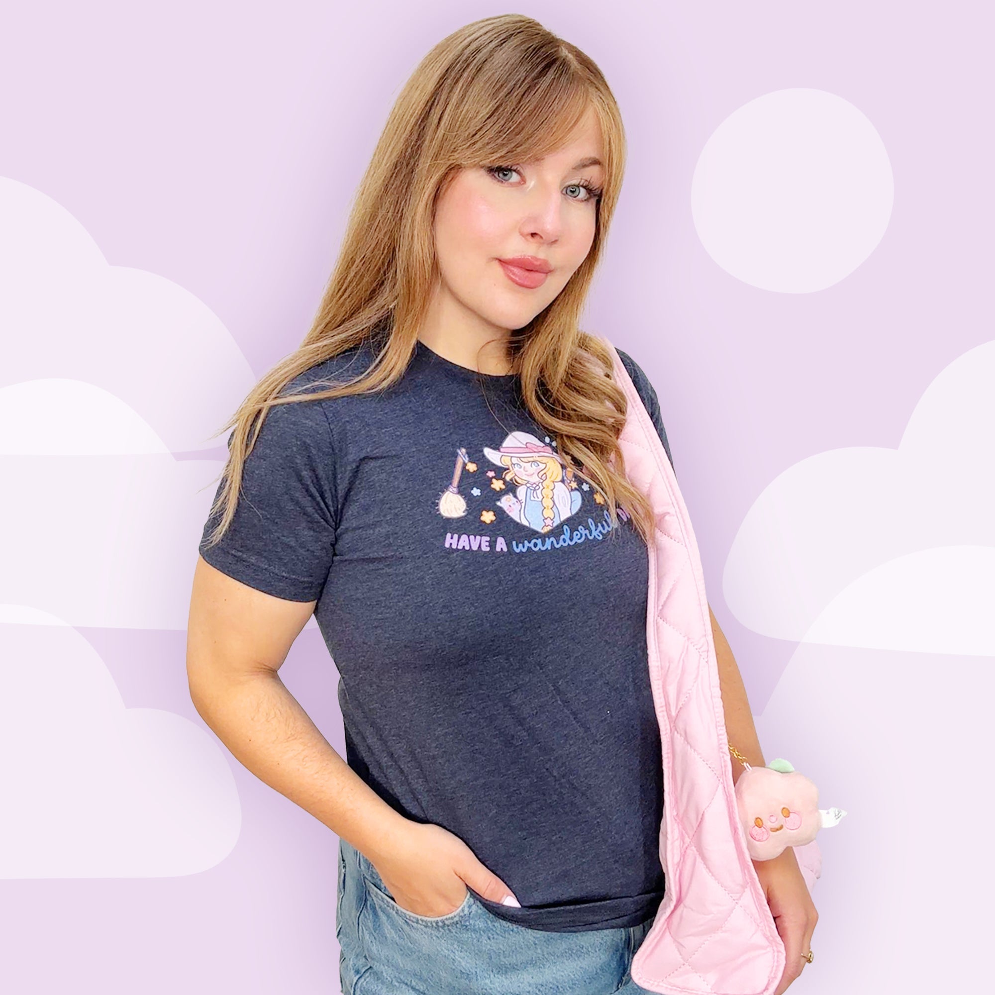 Wanderful Day Kawaii Halloween T-Shirt | Pastel Witch Graphic Tee | Cute Spooky Season Apparel Katnipp character product
