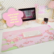 Winter Christmas Desk Mat | Cinnamon & Bumblebutt | Kawaii Pastel Desk Decor Katnipp character product