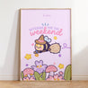 Witchin' for the Weekend! Kawaii Bumblebutt x The Pastel Witch Art Print - Katnipp Studios